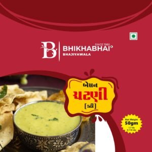 Bhikhabhai Besan Chutney (Kadhi) (50 g) pouch, front