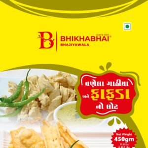 Bhikhabhai Vanela Gathiya & Fafda Lot (450 g) pouch, front